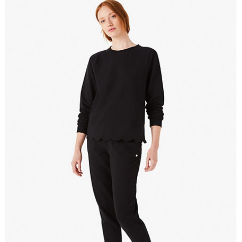 kate spade scalloped jogger lounge set size medium nwt